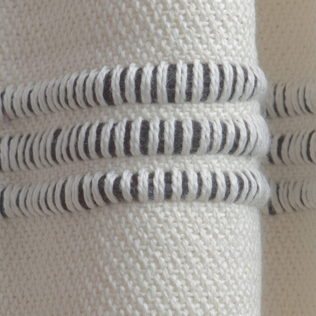 Black & White Mixed Stripe Throw Blanket